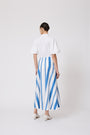 Striped Cotton Poplin Skirt