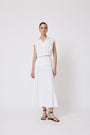 Cotton Poplin Sleeveless Shirt