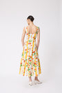 Cherry Printed Cotton Tiered Dress
