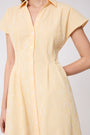 Striped Seersucker Shirt Dress