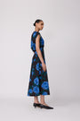 Rose Crepe Midi Dress