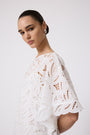 Embroidered Eyelet Caftan