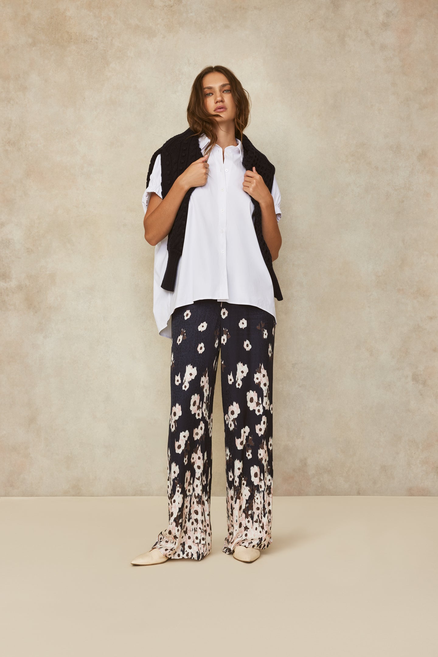 Floral Crepe Pant