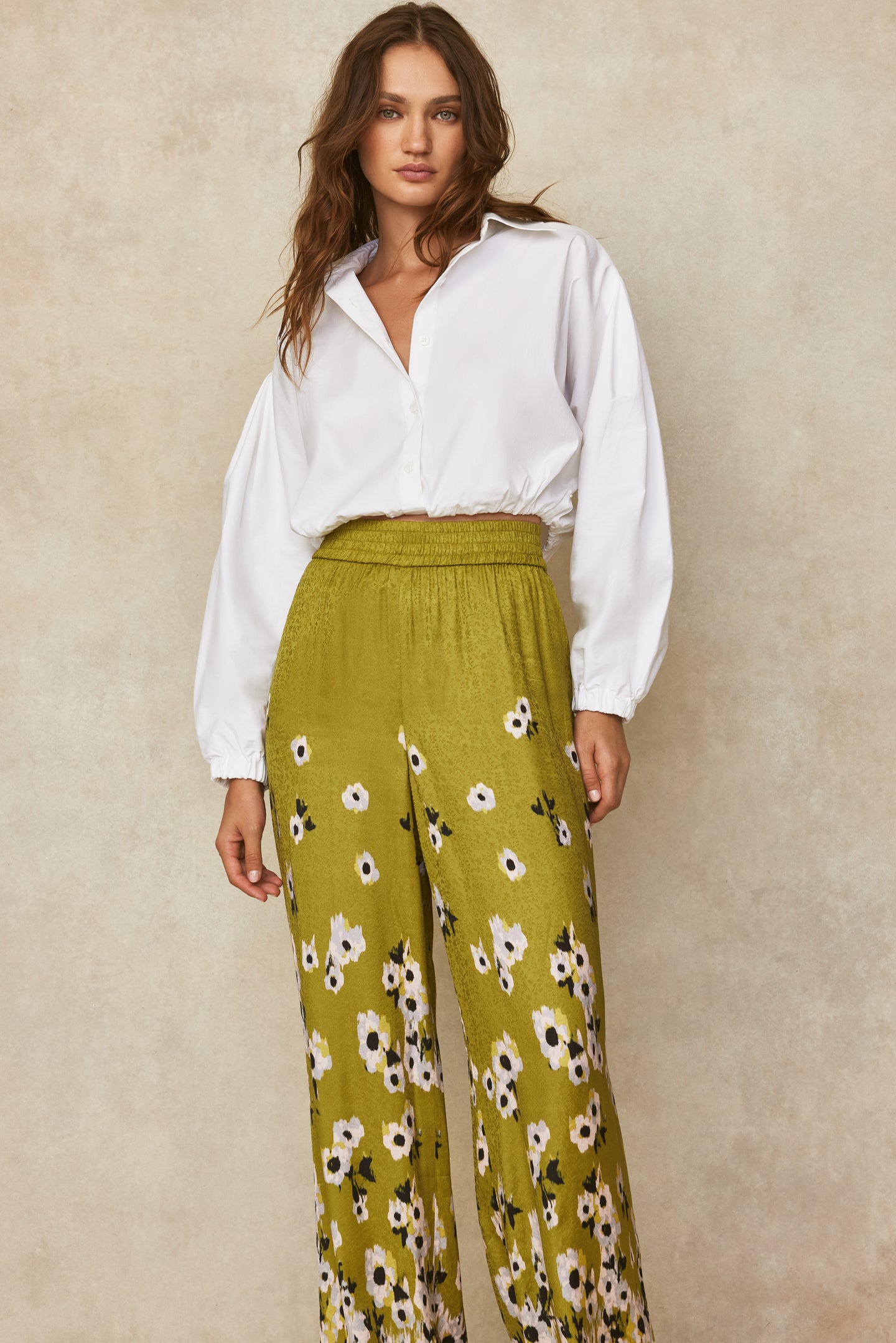 Floral Crepe Pant