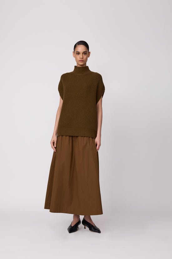 Sleeveless Turtleneck Sweater