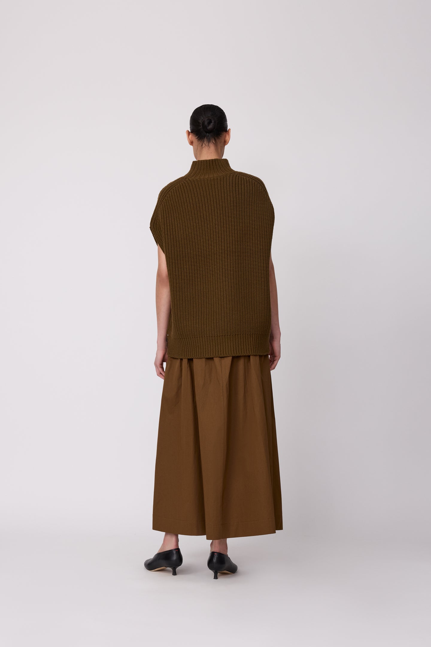 Sleeveless Turtleneck Sweater