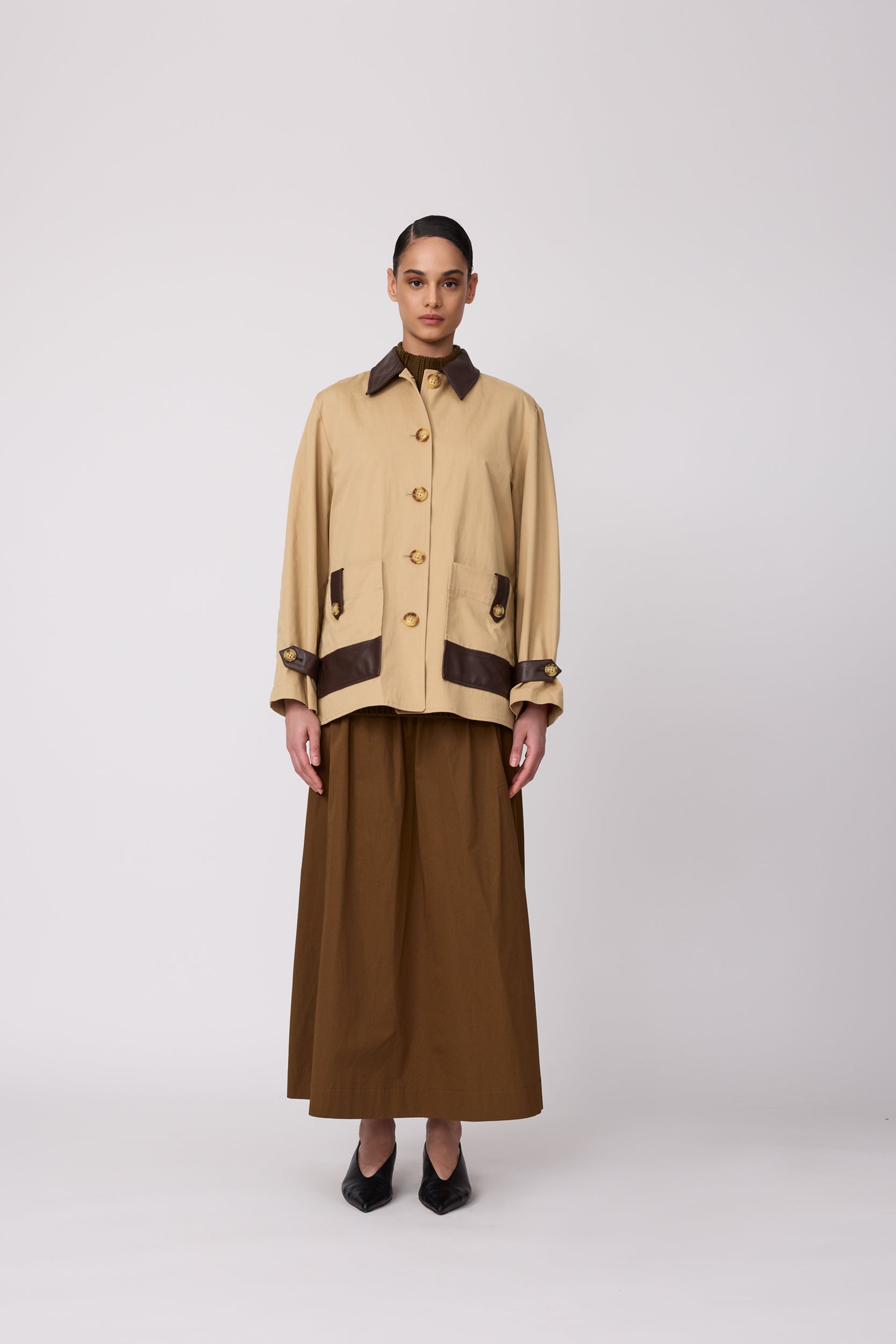 GOLD / ゴールドSILK NEP TWILL RAILOAD JACKET GOLD / ゴールド：COTTON / SILK NEP TWILL RAILOAD JACKET：22A