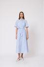 Polka Dot Eyelet Shirt Dress