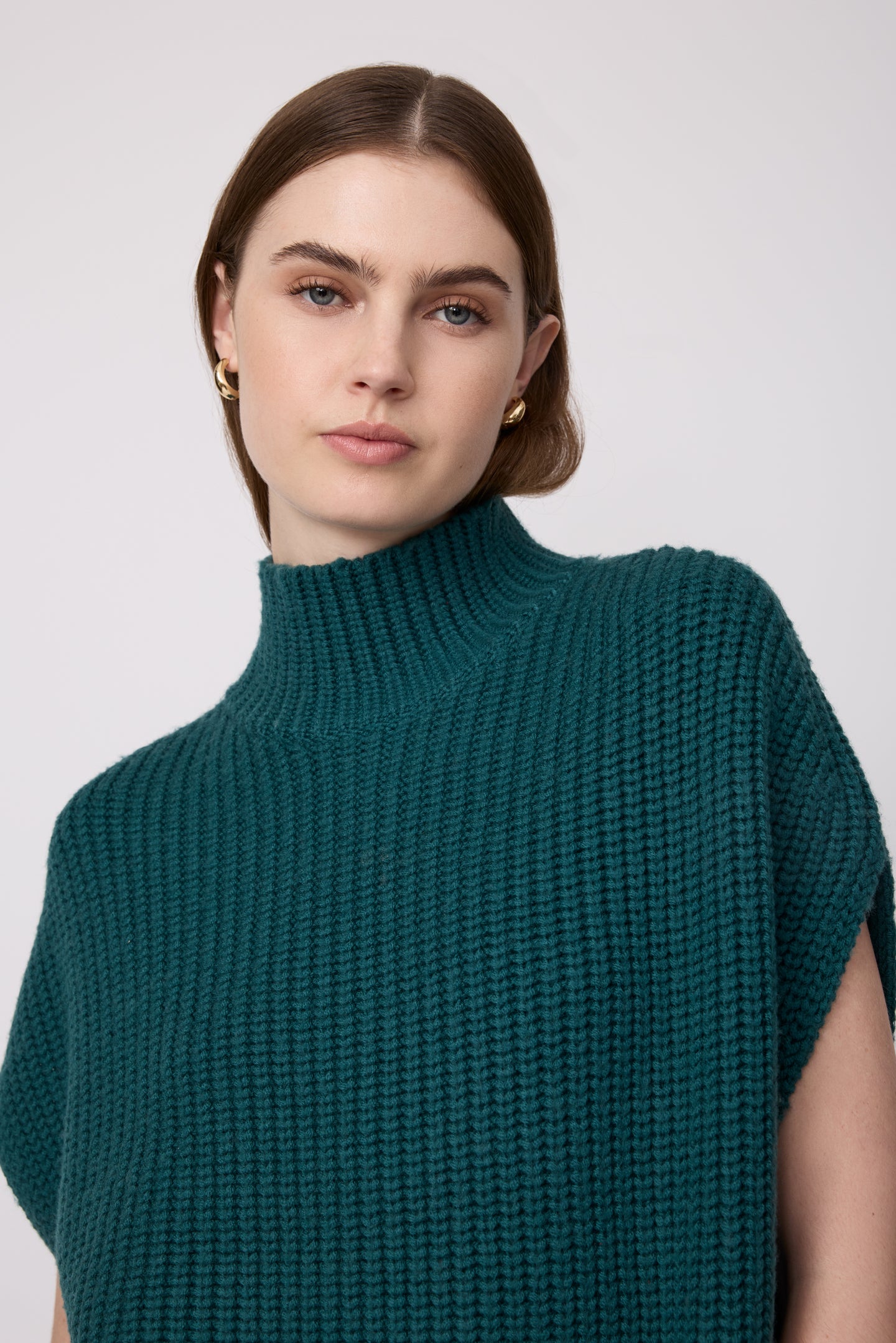 Sleeveless Turtleneck Sweater
