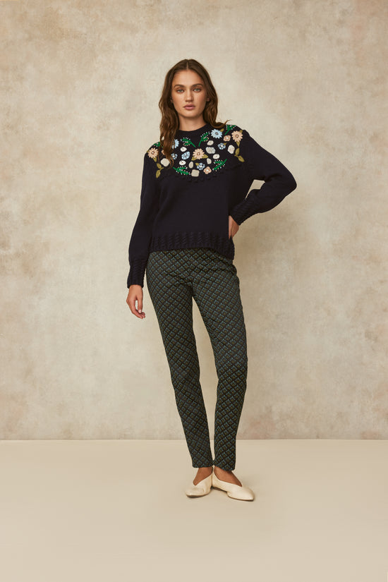 Stretch Jacquard Susie Pant