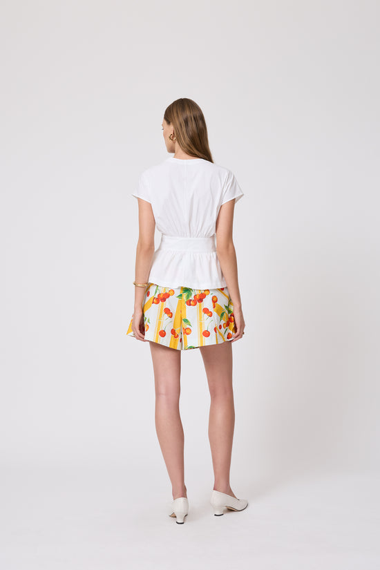 Cherry Printed Cotton Short