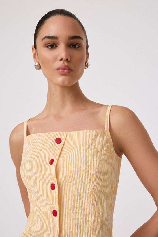 Striped Seersucker Top