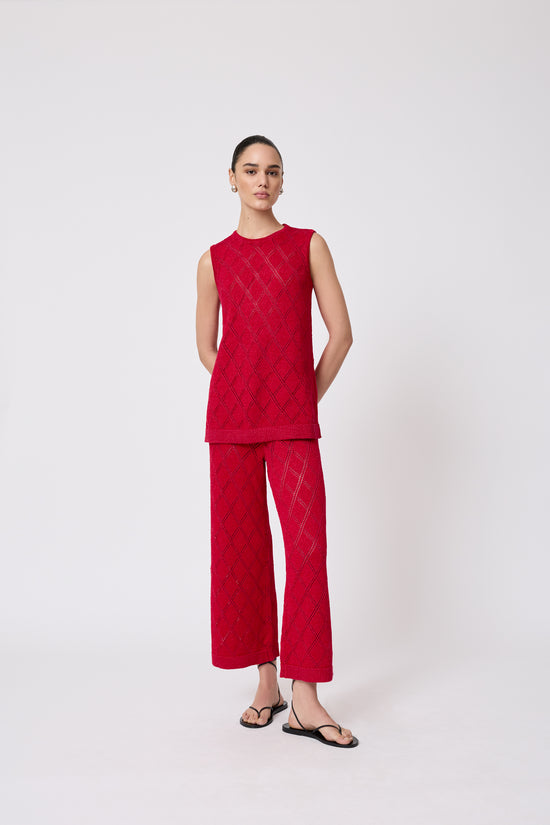 Pointelle Knit Tunic