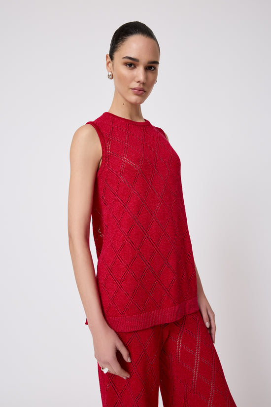Pointelle Knit Tunic