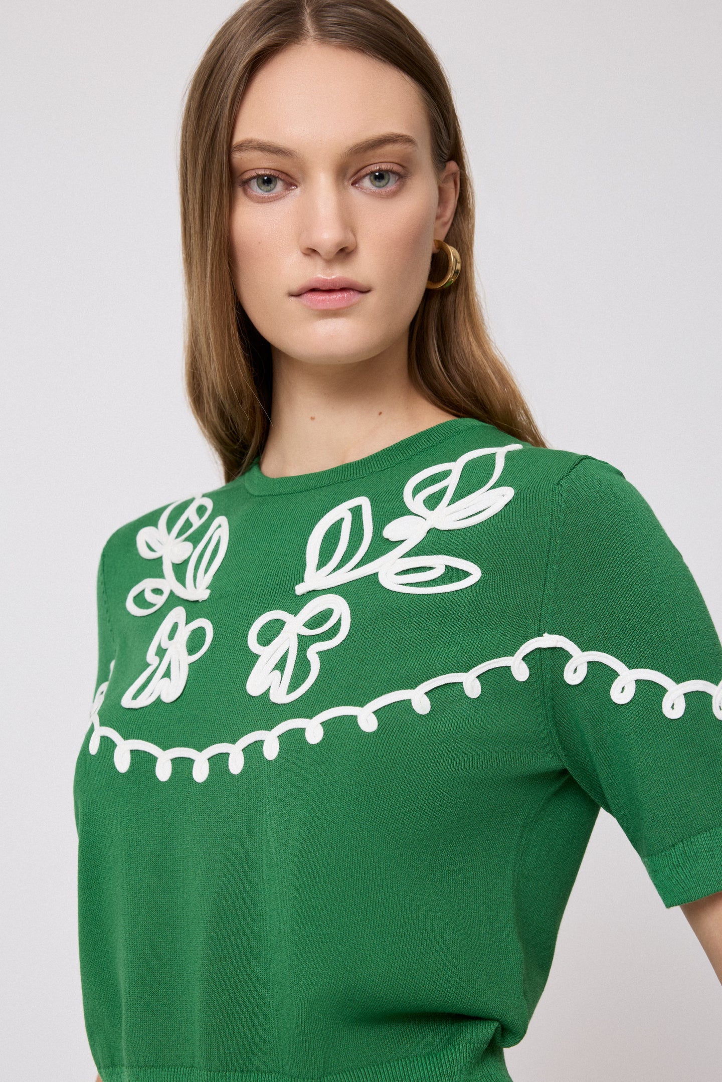 Floral Embroidered Top