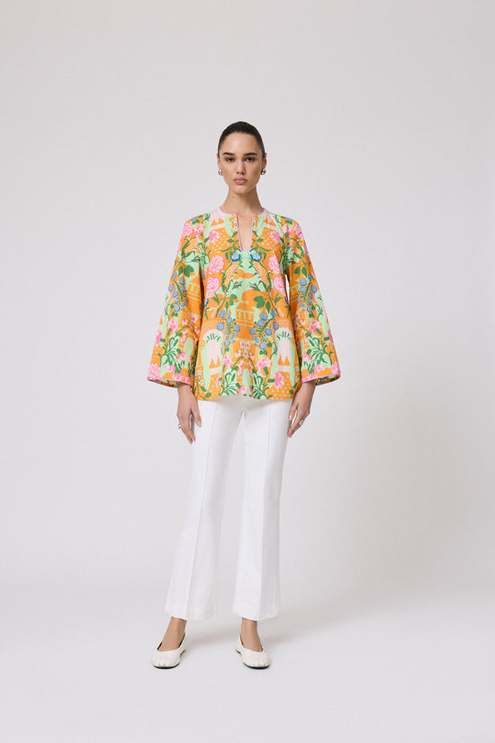 Rose Garden Cotton Tunic Top