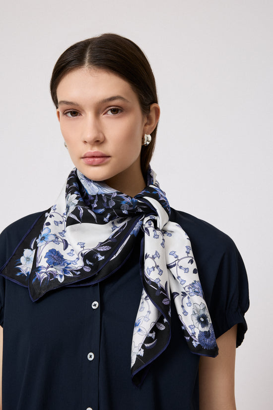 Floral Silk Scarf