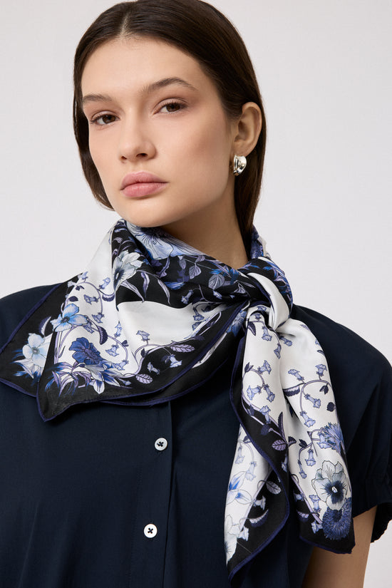 Floral Silk Scarf