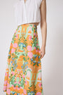 Rose Garden Cotton Midi Skirt