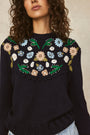 Floral Embroidered Sweater