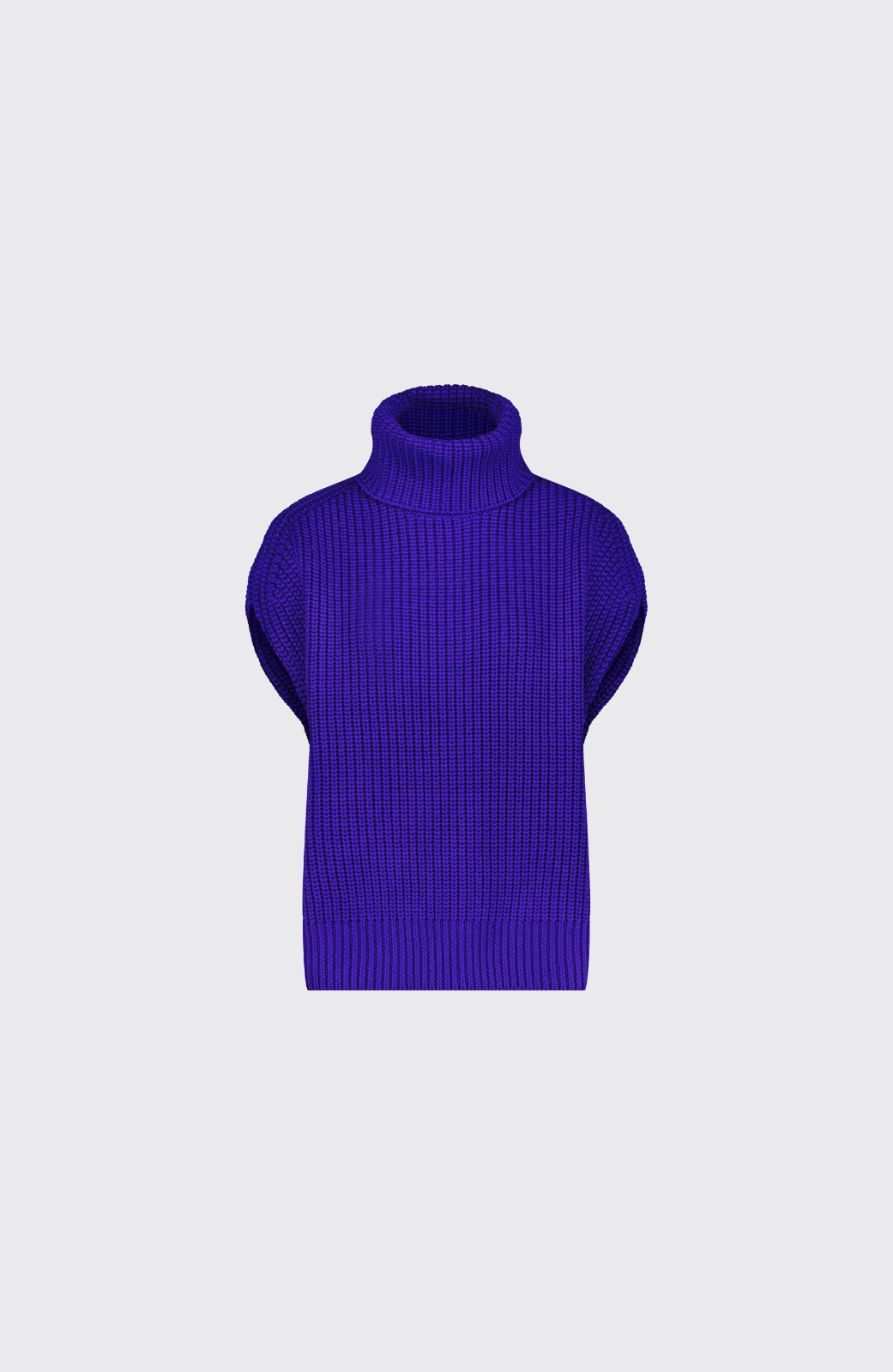 Sleeveless Turtleneck Sweater