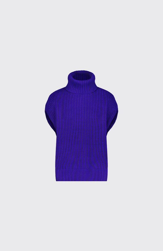 Sleeveless Turtleneck Sweater