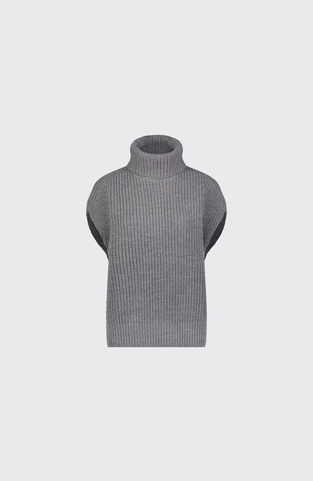 Sleeveless Turtleneck Sweater