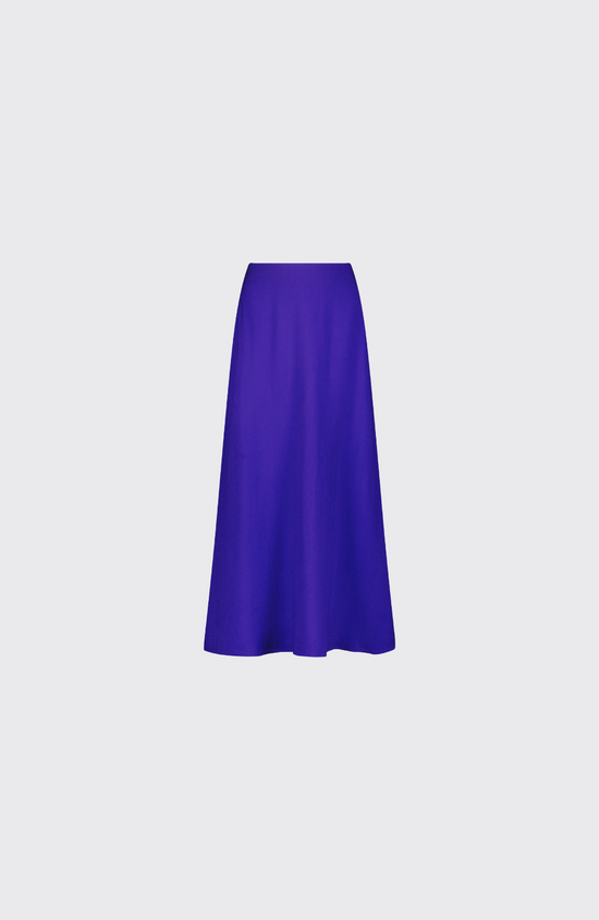 Textured Fluid Crepe Skirt