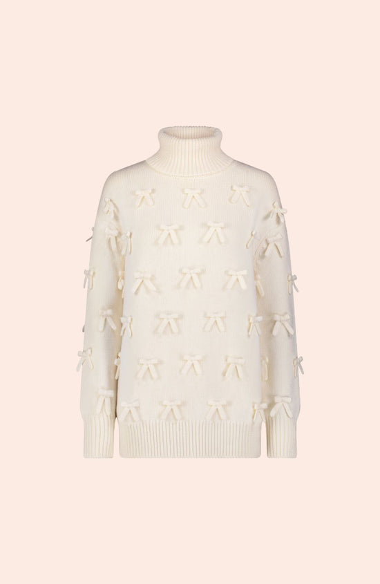 Bow Detail Turtleneck