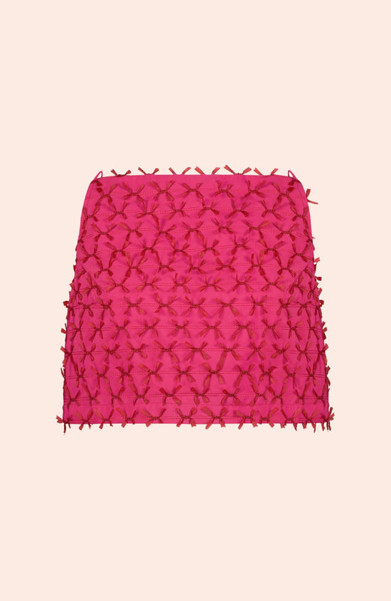 Bow Embroidered Poplin Top