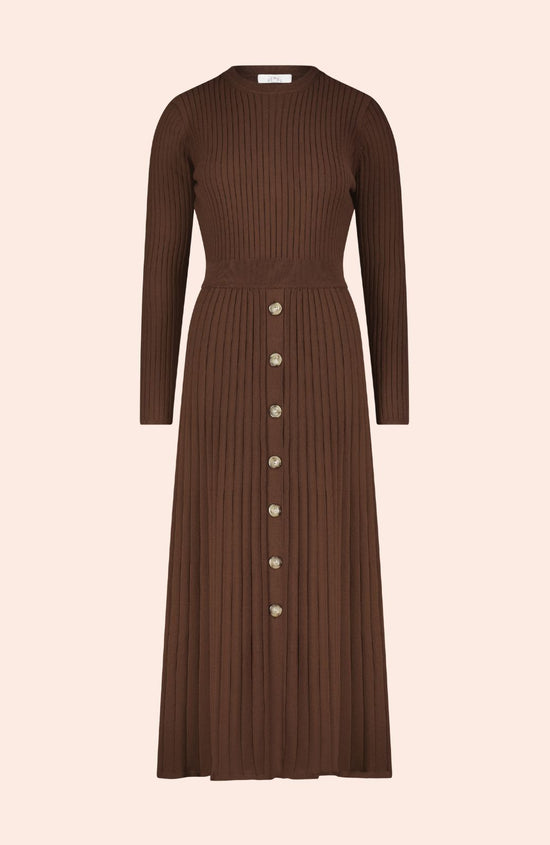 Button Front Knit Dress