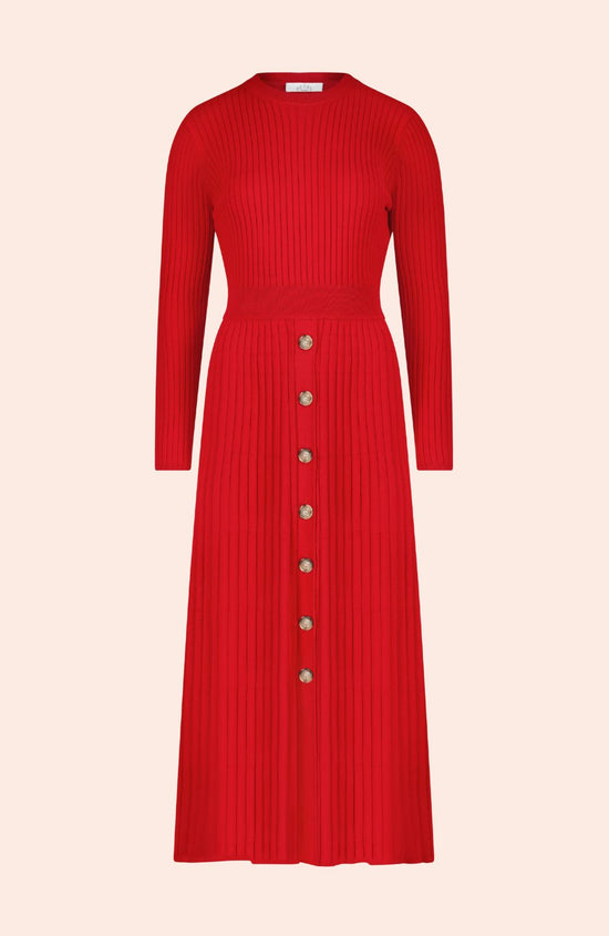 Button Front Knit Dress