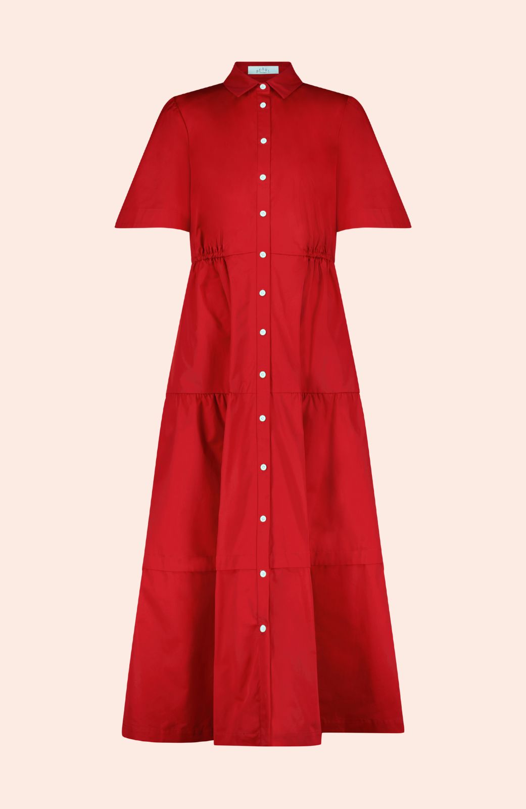 Coated Poplin Shirt Dress