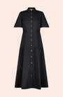 Coated Poplin Shirt Dress