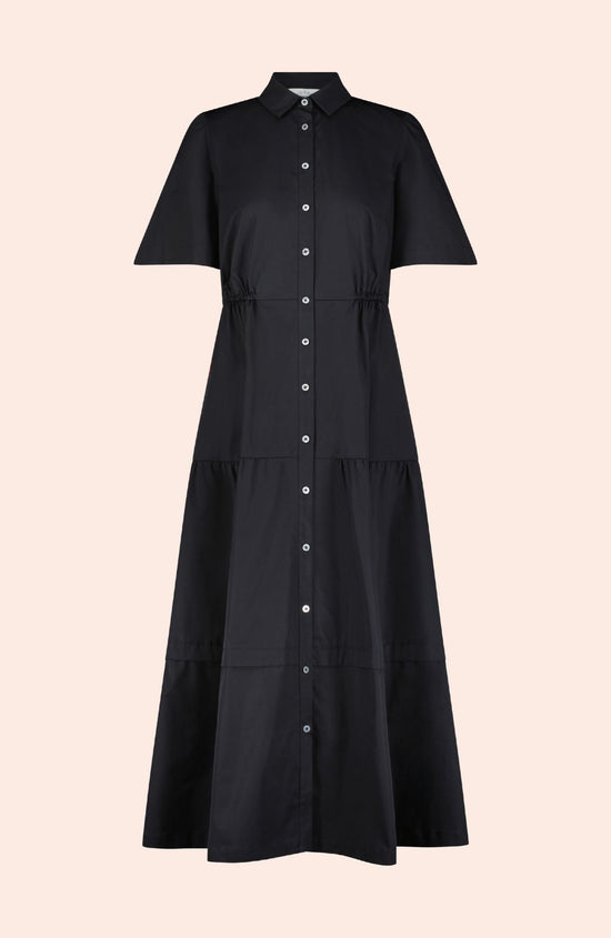 Coated Poplin Shirt Dress