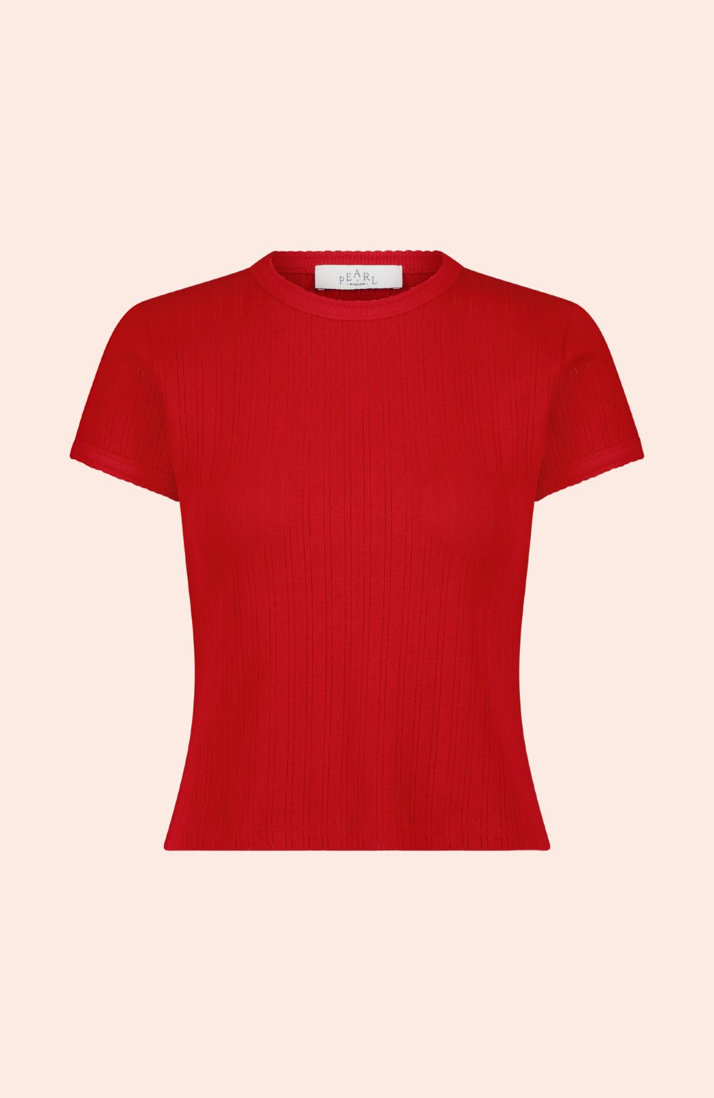 Cotton Pointelle T-Shirt
