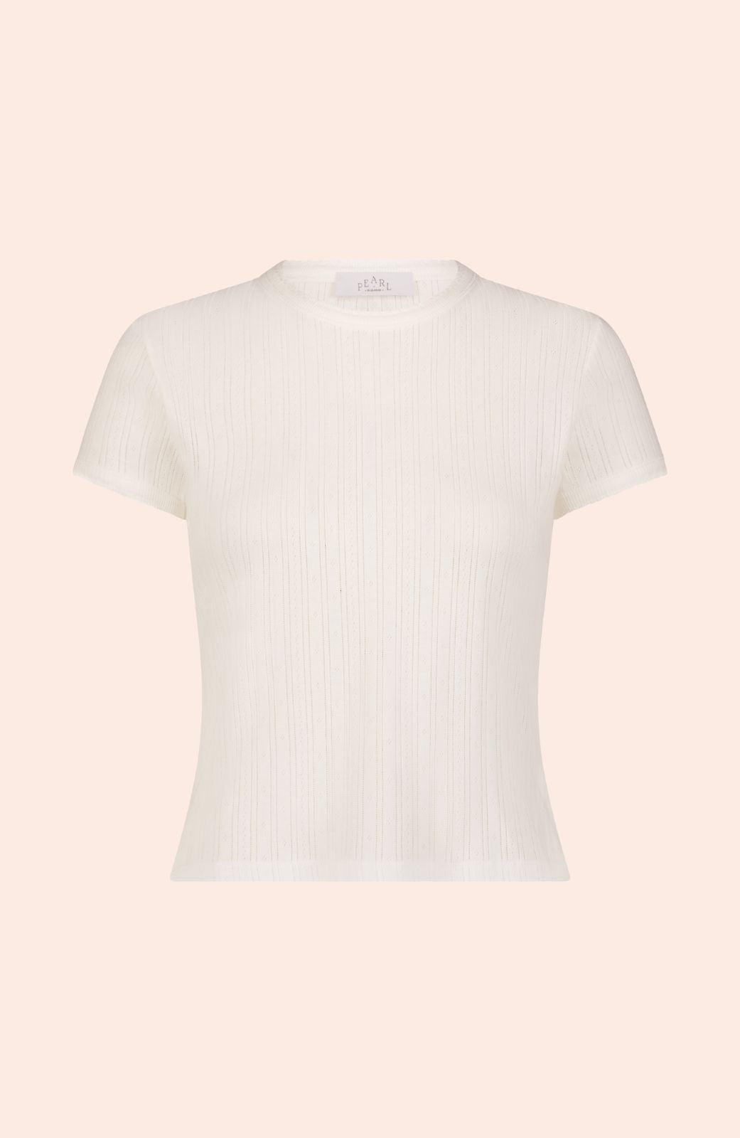 Cotton Pointelle T-Shirt
