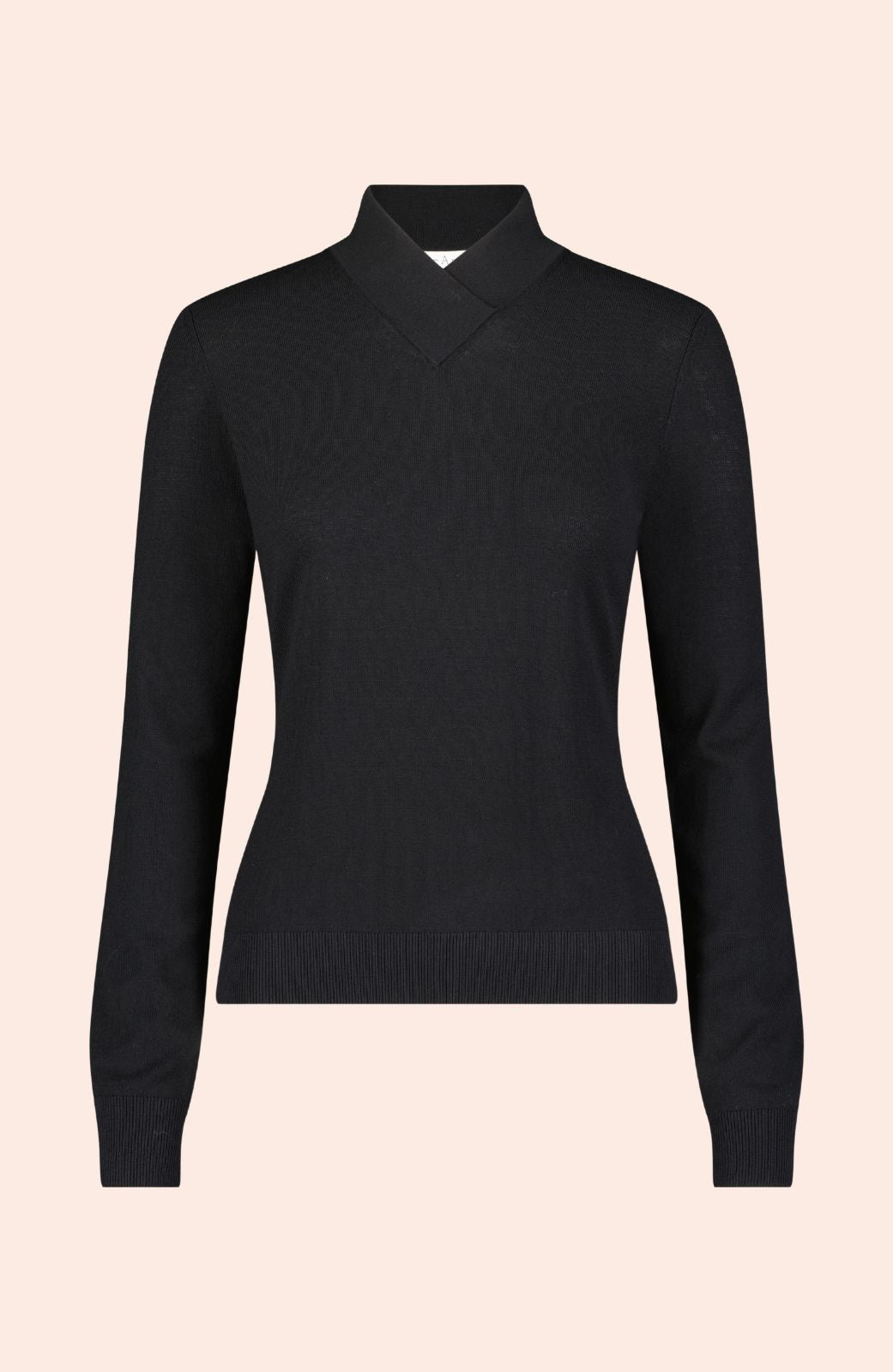 Cross Mock Neck Pullover