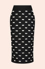Bow Detail Pencil Skirt