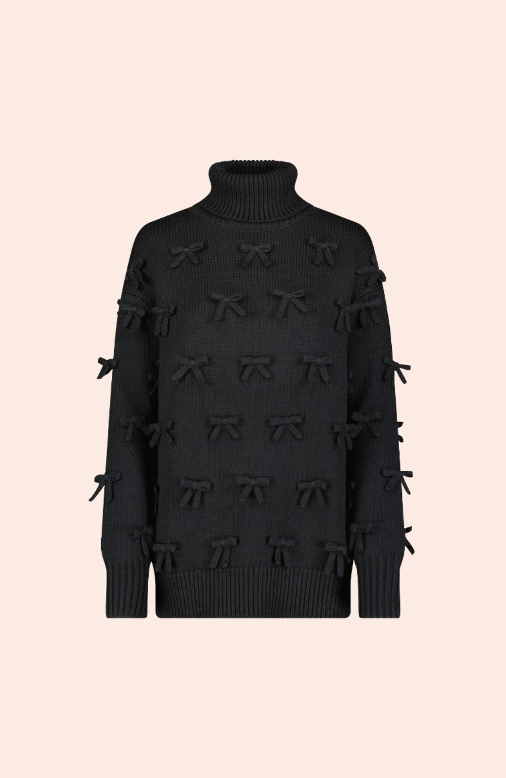 Bow Detail Turtleneck