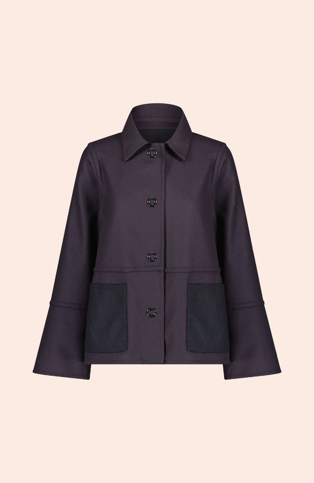 Double Face Wool Reversible Jacket