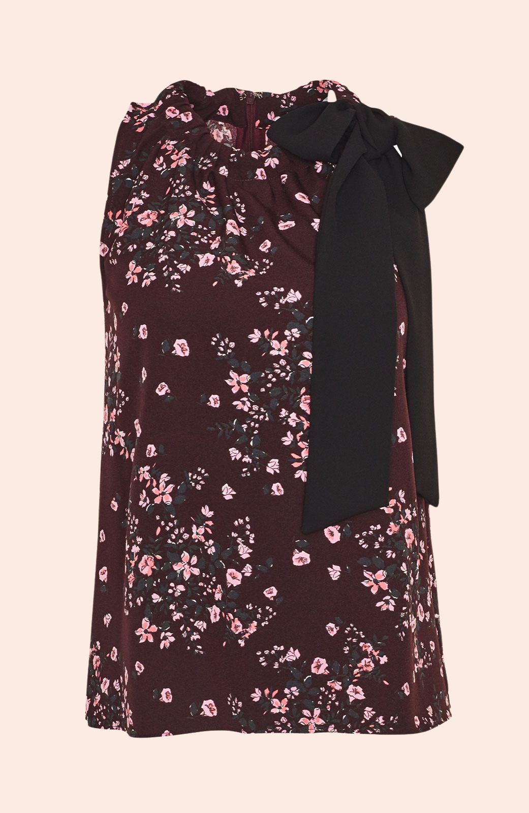 Floral Crepe Halter Top